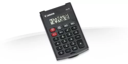CANON AS-8 ZSEBSZÁMOLÓGÉP, FEKETE