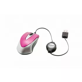 VERBATIM GO MINI OPTICAL TRAVEL EGÉR, HOT PINK