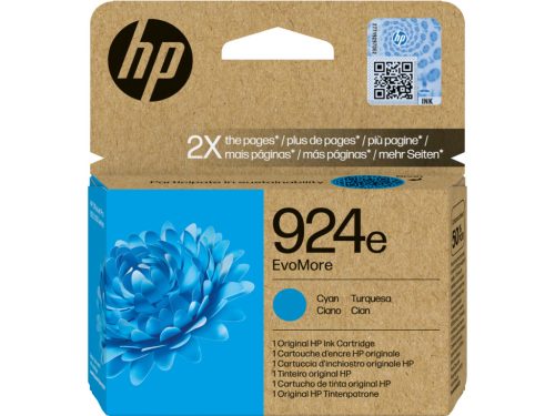 HP 4K0U7NE NO.924E CIÁN EREDETI TINTAPATRON