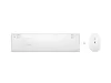 HP 650 WIRELESS BILLENTYŰZET + EGÉR COMBO FEHÉR, US