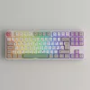 AKKO 5087B PLUS 9009 RETRO CS WINE RED RGB BILLENTYŰZET FEHÉR, UK