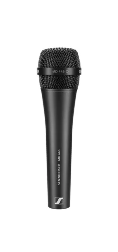 SENNHEISER MD 445 NAGY TELJESÍTMÉNYŰ DINAMIKUS SZÍNPADI MIKROFON, FEKETE