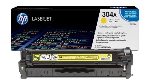 HP CC532A NO.304A SÁRGA (2,8K) EREDETI TONER (CC532A)