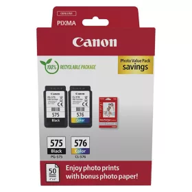   CANON PG-575XL/CL-576XL FEKETE/SZÍNES +50DB FOTÓPAPÍR EREDETI MULTIPACK (5437C006)