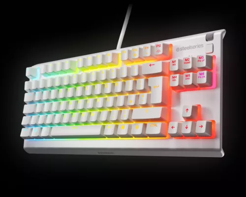 STEELSERIES APEX 3 TKL GAMING BILLENTYŰZET FEHÉR, UK