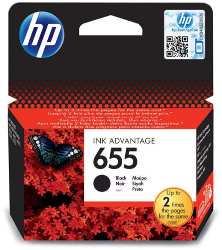 HP CZ109AE NO.655 FEKETE (14ML) EREDETI TINTAPATRON (CZ109AE)