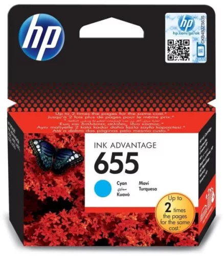 HP CZ110AE NO.655 CIÁN (9ML) EREDETI TINTAPATRON (CZ110AE) LEÉRTÉKELT (LEJÁRAT 2022 JÚNIUS)