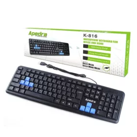 APEDRA K-816 BILLENTYŰZET FEKETE, HU