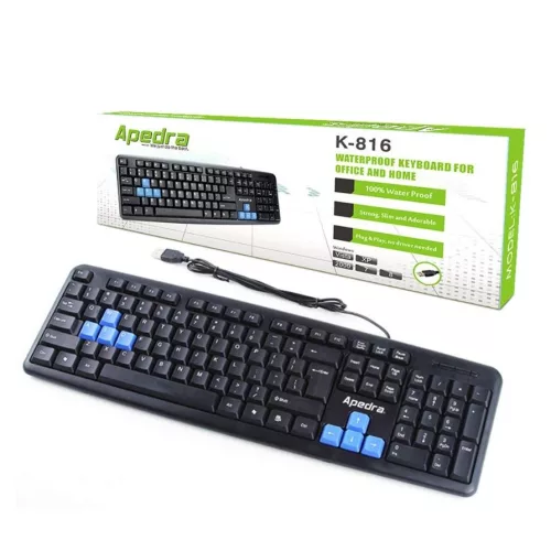 APEDRA K-816 BILLENTYŰZET FEKETE, HU
