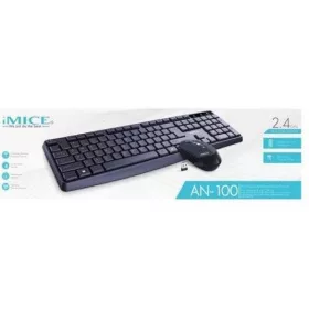 IMICE AN-100 WIRELESS BILLENTYŰZET + EGÉR FEKETE, HU
