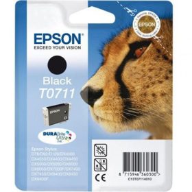   EPSON T0711 (C13T07114012) (7,4ML) FEKETE EREDETI TINTAPATRON