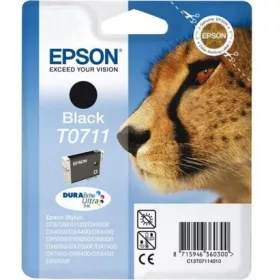   EPSON T0711 (C13T07114012) (7,4ML) FEKETE EREDETI TINTAPATRON