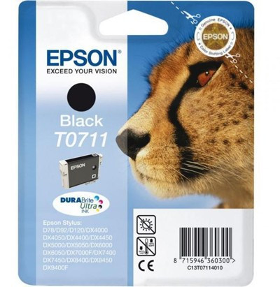 EPSON T0711 (C13T07114012) (7,4ML) FEKETE EREDETI TINTAPATRON