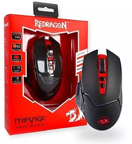 REDRAGON M690 MIRAGE WIRELESS GAMER EGÉR, FEKETE
