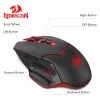 REDRAGON MIRAGE WIRELESS GAMER EGÉR, BLACK