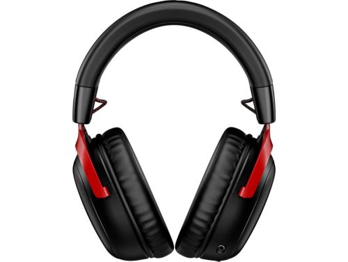 HYPERX CLOUD III WIRELESS GAMER FEJHALLGATÓ FEKETE-PIROS (77Z46AA)