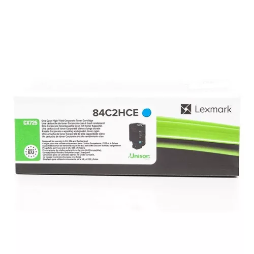 LEXMARK CX725 (12K) CIÁN EREDETI TONER (84C2HCE)