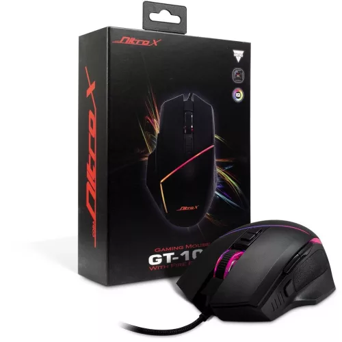 INTER-TECH NITROX GT-100 RGB GAMER EGÉR, BLACK