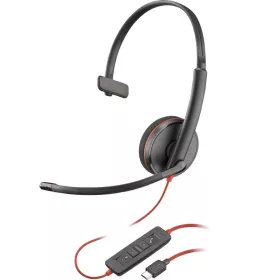   POLY PLANTRONICS BLACKWIRE 3210 USB-C/A HEADSET/FEJHALLGATÓ, FEKETE