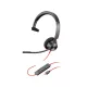 POLY PLANTRONICS BLACKWIRE C3310 USB-C/A HEADSET/FEJHALLGATÓ, FEKETE