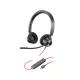 POLY PLANTRONICS BLACKWIRE 3320-M USB-C/A HEADSET/FEJHALLGATÓ, FEKETE