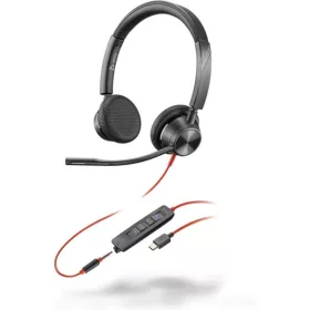  POLY PLANTRONICS BLACKWIRE C3325-M USB-C/A HEADSET/FEJHALLGATÓ, FEKETE