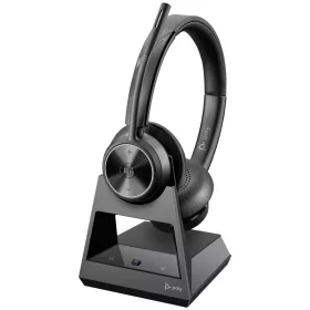   POLY PLANTRONICS SAVI 7320 SZTEREÓ MS TEAMS VEZETÉKNÉLKÜLI DECT 1880-1900MHZ HEADSET/FEJHALLGATÓ, FEKETE