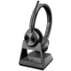 POLY PLANTRONICS SAVI 7320 SZTEREÓ MS TEAMS VEZETÉKNÉLKÜLI DECT 1880-1900MHZ HEADSET/FEJHALLGATÓ, FEKETE