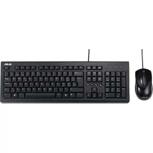 ASUS U2000 USB BILLENTYŰZET + EGÉR FEKETE, HU