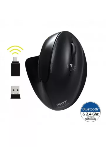 PORT DESIGNS RECHARGEABLE ERGONOMIC WIRELESS EGÉR, BLACK