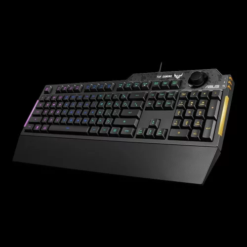 ASUS TUF GAMING K1 RGB BILLENTYŰZET FEKETE, HU