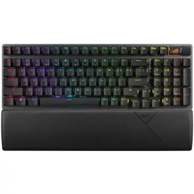   ASUS ROG STRIX SCOPE II 96 NX SNOW KAPCSOLÓ, WIRELESS GAMER BILLENTYŰZET, HU, FEKETE (90MP037A-BKHA00)