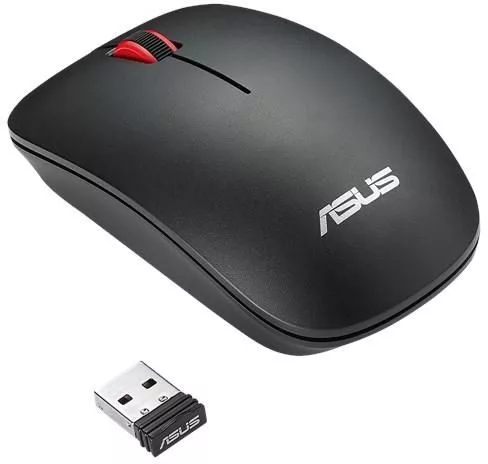 ASUS WT300 WIRELESS OPTICAL EGÉR, BLACK/RED