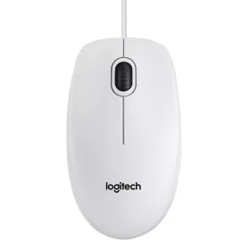 LOGITECH B100 OPTICAL USB EGÉR, WHITE