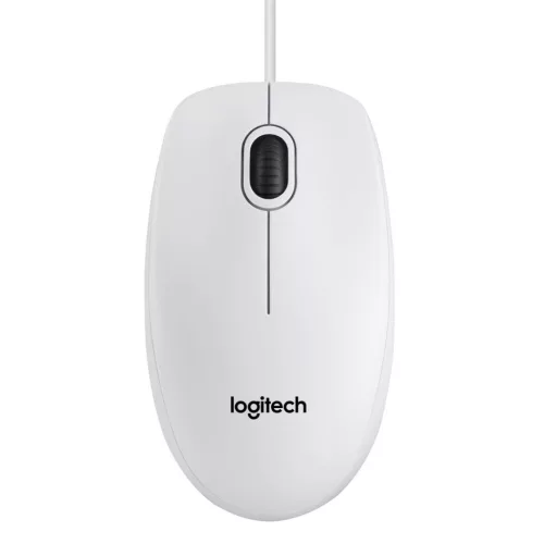 LOGITECH B100 OPTICAL USB EGÉR, WHITE