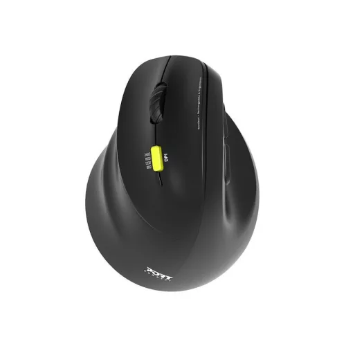 PORT DESIGNS LEFT-HAND 2.4 GHZ BLUETOOTH RECHARGEABLE ERGO EGÉR, BLACK