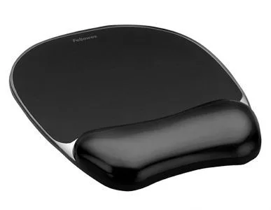 FELLOWES CRYSTAL GEL EGÉRPAD BLACK