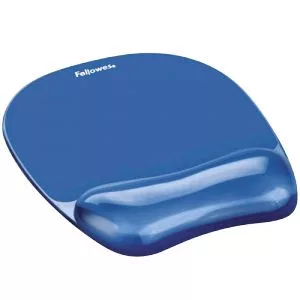FELLOWES CRYSTAL GEL EGÉRPAD BLUE