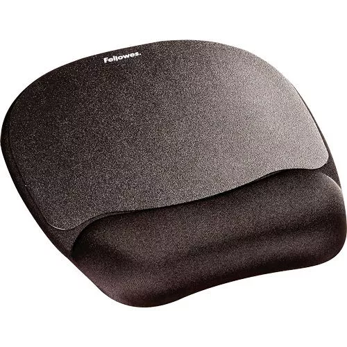 FELLOWES MEMORY FOAM WRIST REST EGÉRPAD BLACK