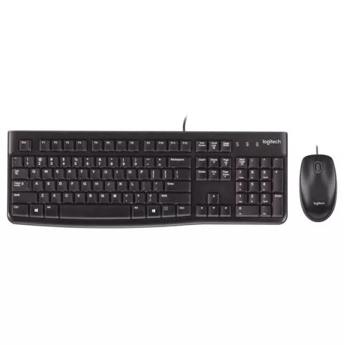 LOGITECH MK120 USB BILLENTYŰZET + EGÉR FEKETE, DE