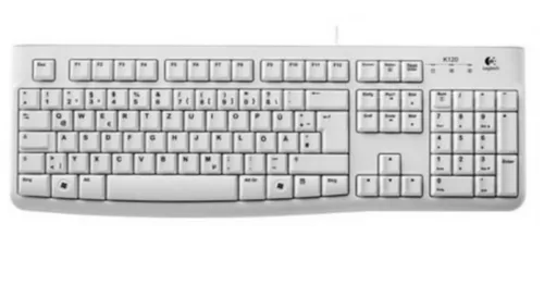 LOGITECH K120 NÉMET USB BILLENTYŰZET FEHÉR, DE OEM