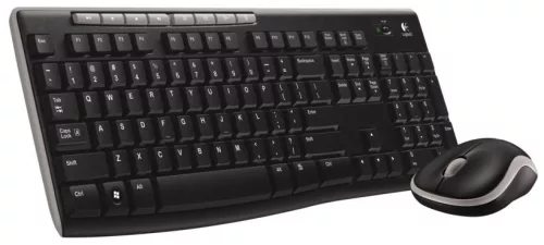 LOGITECH MK270 WIRELESS BILLENTYŰZET + EGÉR FEKETE, DE