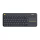 LOGITECH K400 PLUS WIRELESS TOUCH BILLENTYŰZET FEKETE, DE