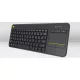 LOGITECH K400 PLUS WIRELESS TOUCH BILLENTYŰZET FEKETE, HU