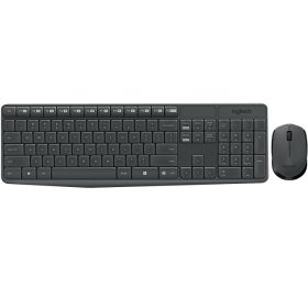   LOGITECH MK235 WIRELESS COMBO BILLENTYŰZET, HU + EGÉR, FEKETE (920-007935)