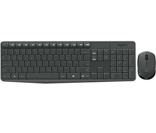 LOGITECH MK235 WIRELESS COMBO BILLENTYŰZET + EGÉR FEKETE, HU
