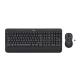 LOGITECH MK545 ADVANCED WIRELESS COMBO FEKETE, US