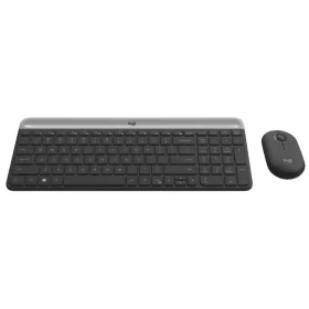   LOGITECH MK470 SLIM WIRELESS BILLENTYŰZET + EGÉR COMBO FEKETE-SILVER DE