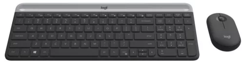 LOGITECH MK470 SLIM WIRELESS BILLENTYŰZET + EGÉR COMBO FEKETE-SILVER DE