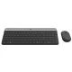 LOGITECH MK470 SLIM WIRELESS BILLENTYŰZET + EGÉR COMBO FEKETE-SILVER DE